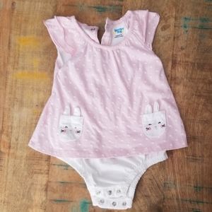12M 🐰 Bunny Dress Onesie 🐰